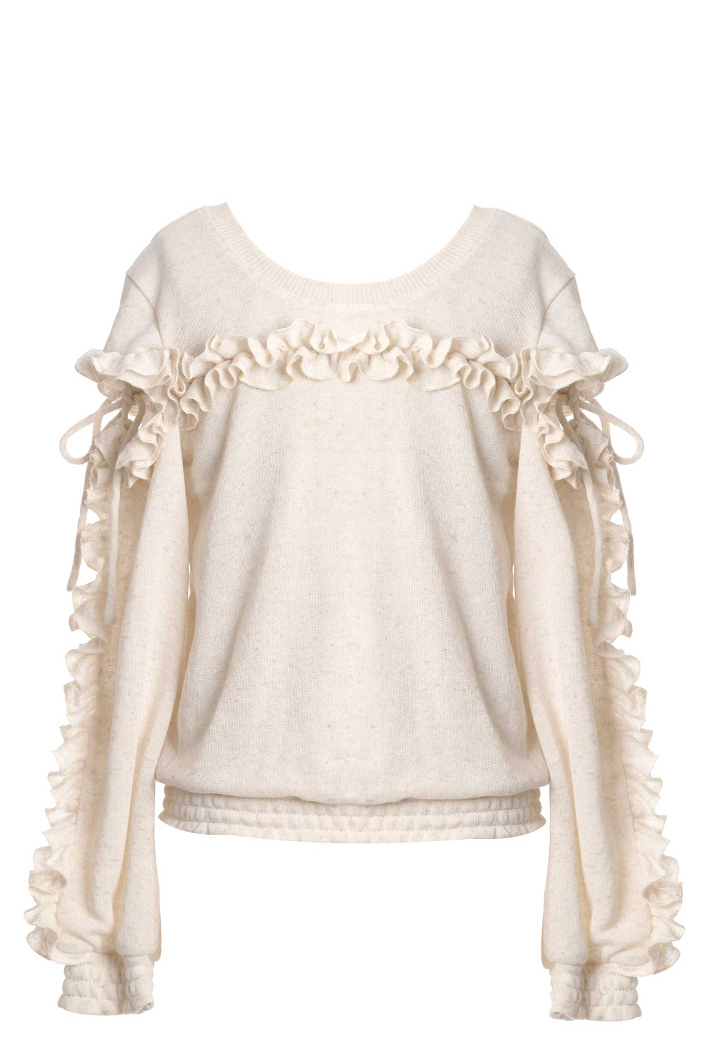 Big Girls Cut Out Ruffle Top