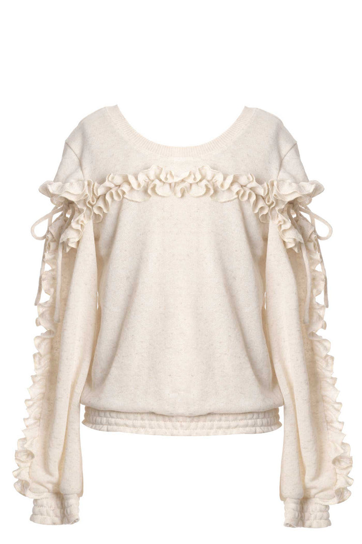 Big Girls Cut Out Ruffle Top