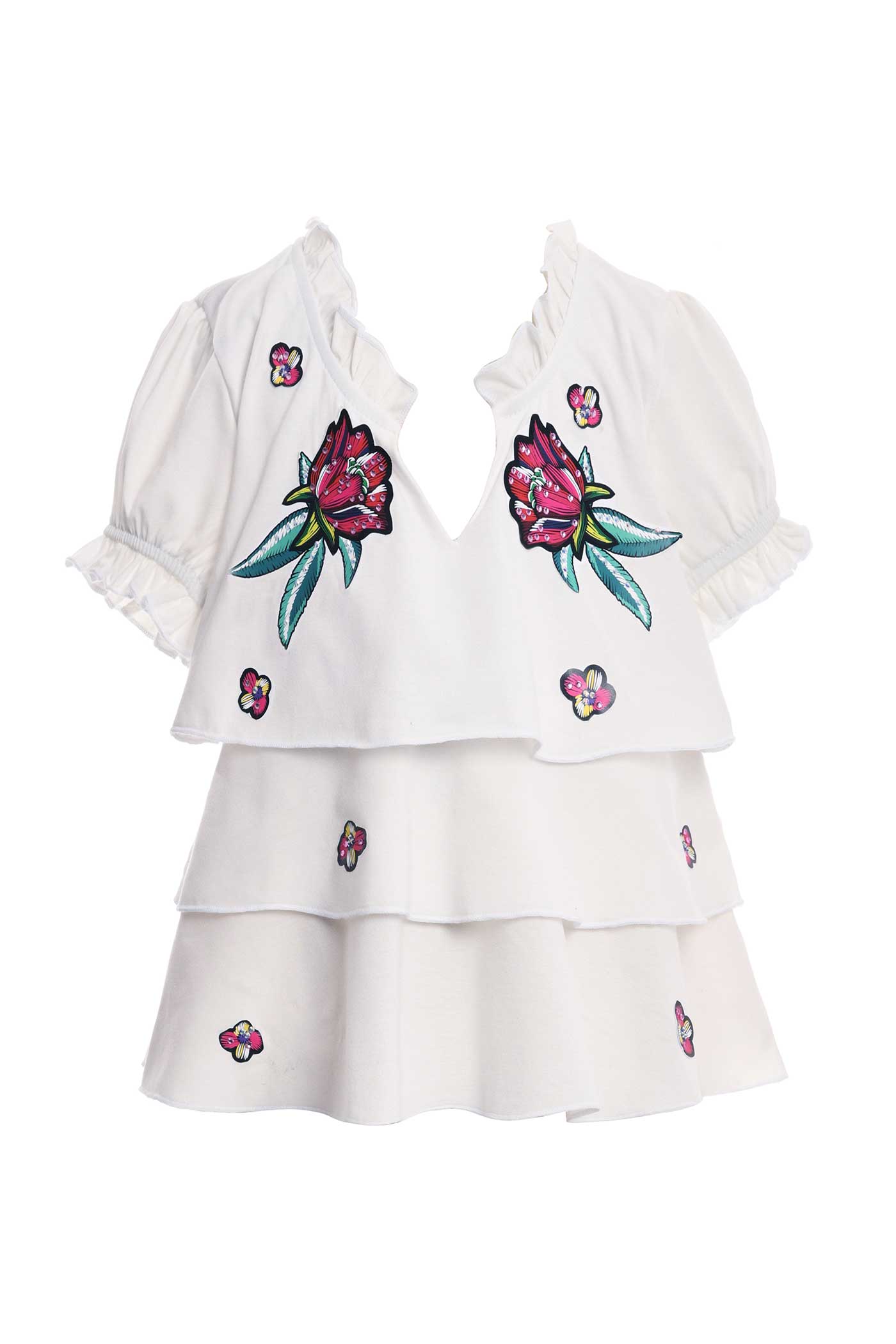 Girls Tiered Short Sleeve Top
