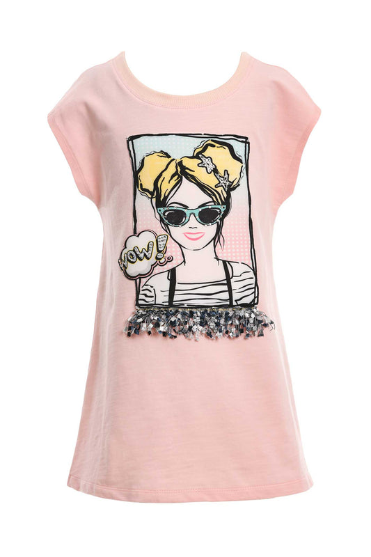 Hannah Banana Girls Pop Art Graphic T-shirt Dress