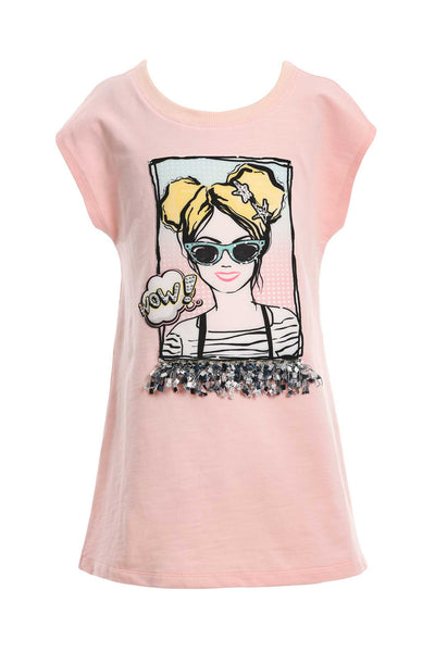 Hannah Banana Girls Pop Art Graphic T-shirt Dress