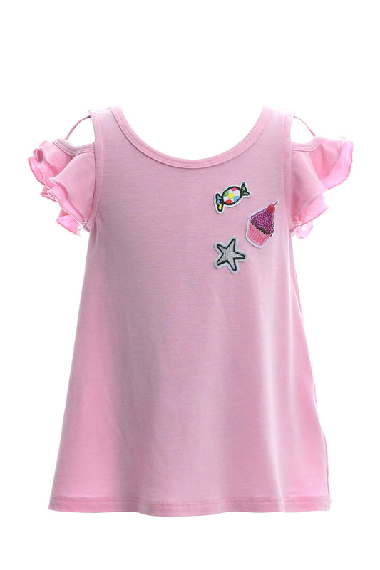 Toddler Girls Little Girls Ruffle Tunic Top