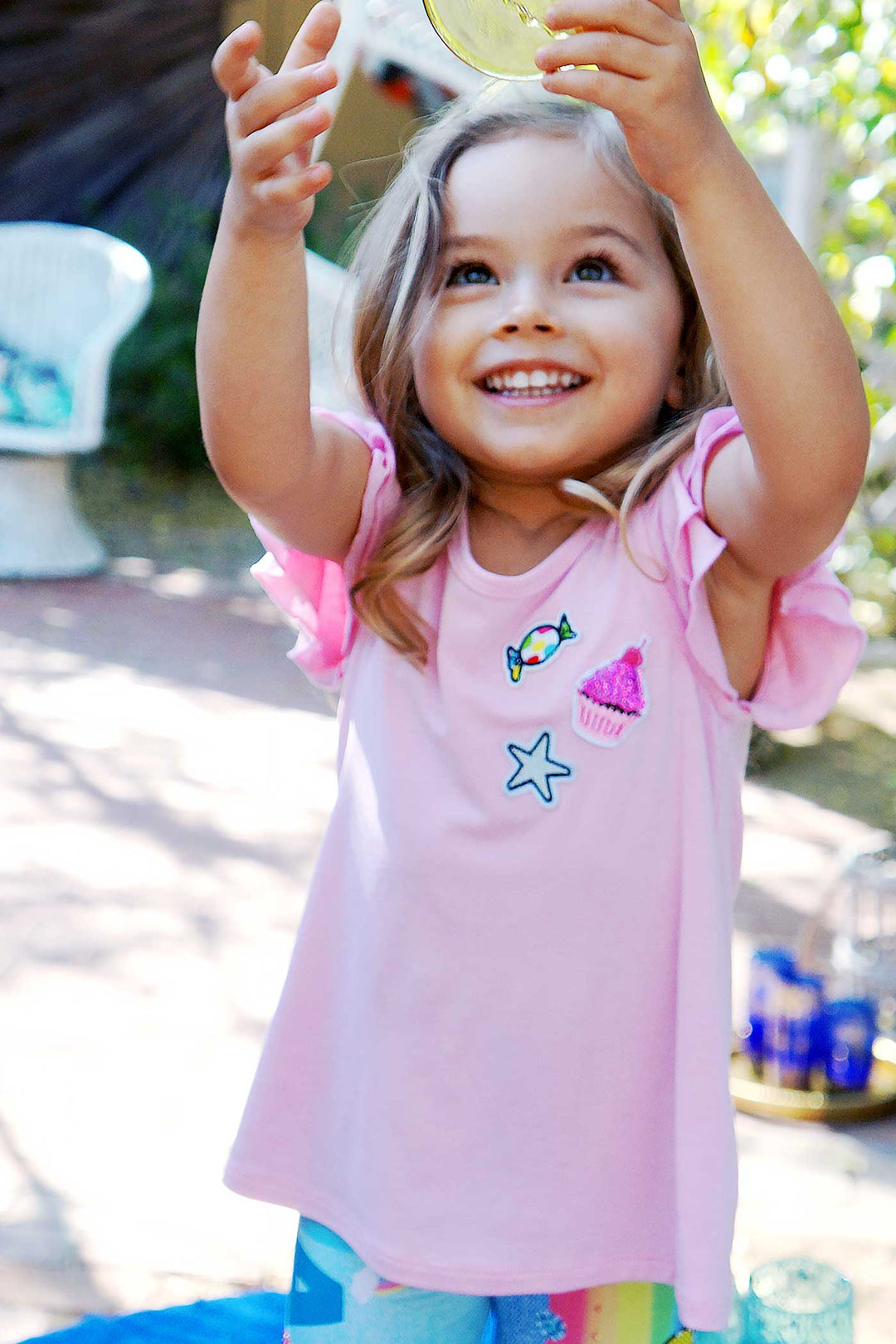 Toddler Girls Little Girls Ruffle Tunic Top