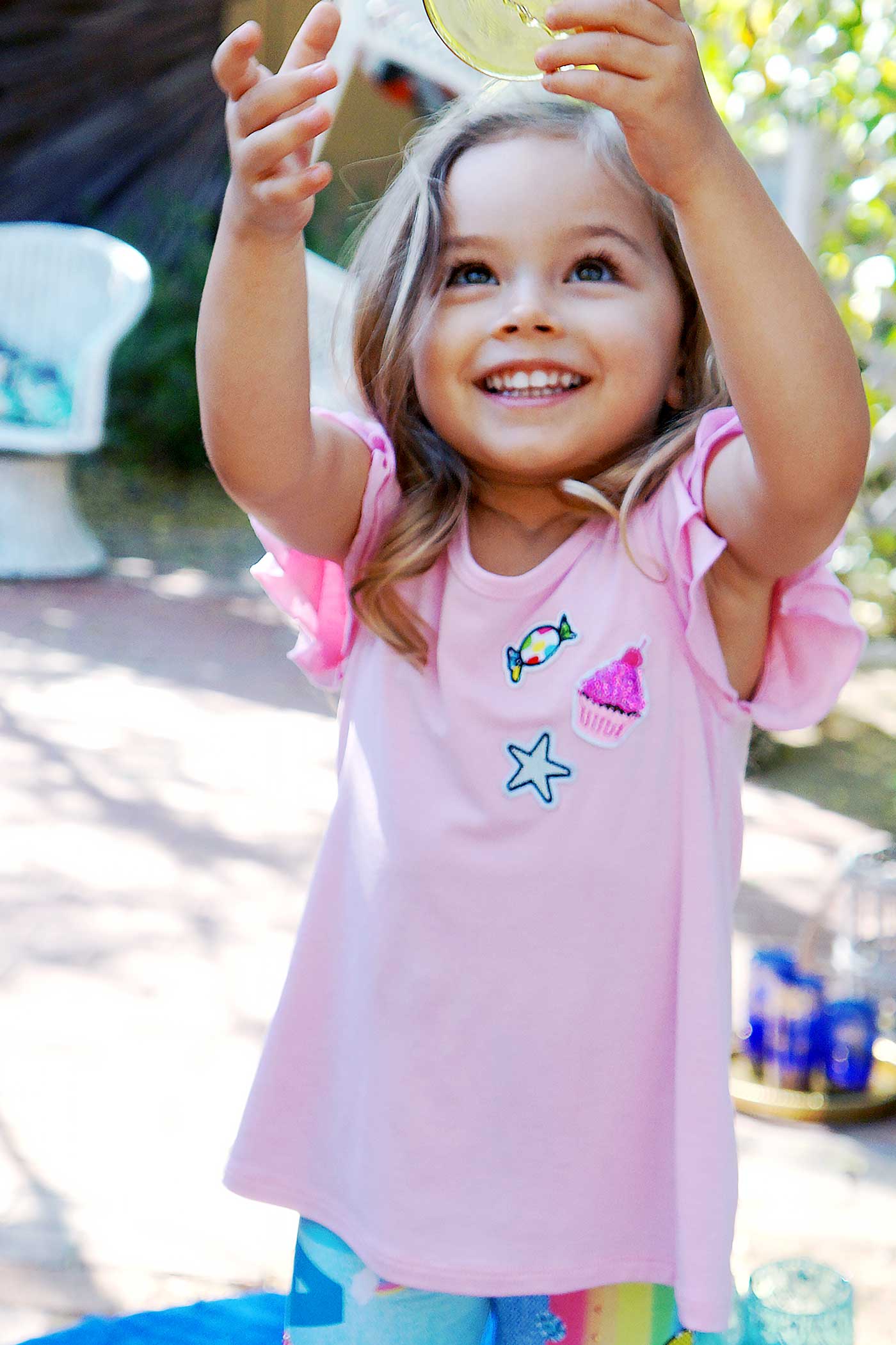 Toddler Girls Little Girls Ruffle Tunic Top