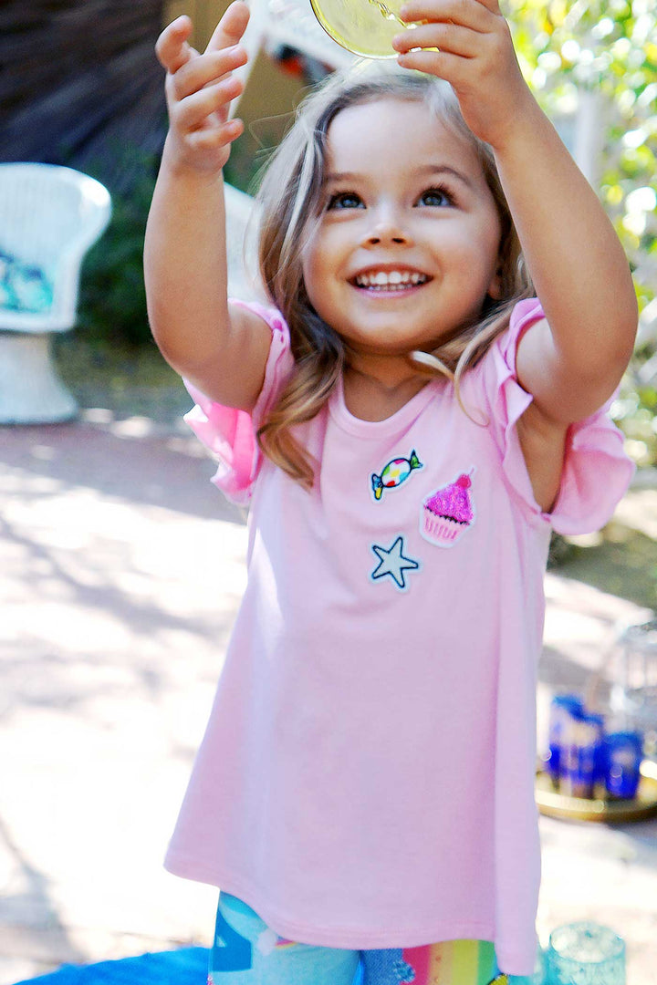 Toddler Girls Little Girls Ruffle Tunic Top