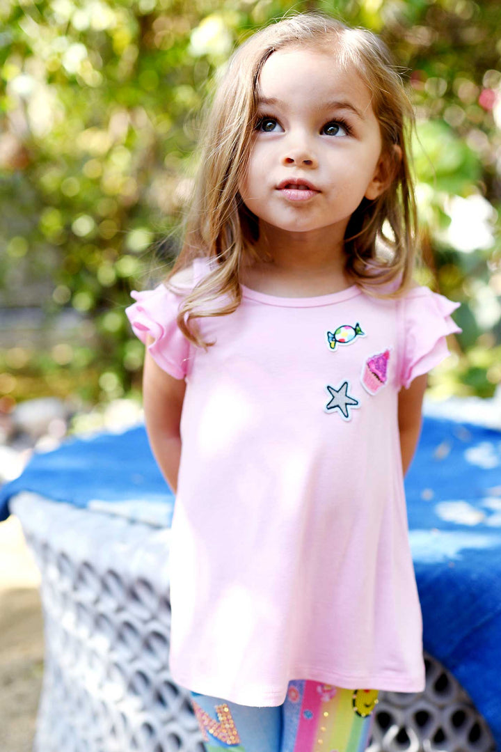 Toddler Girls Little Girls Ruffle Tunic Top