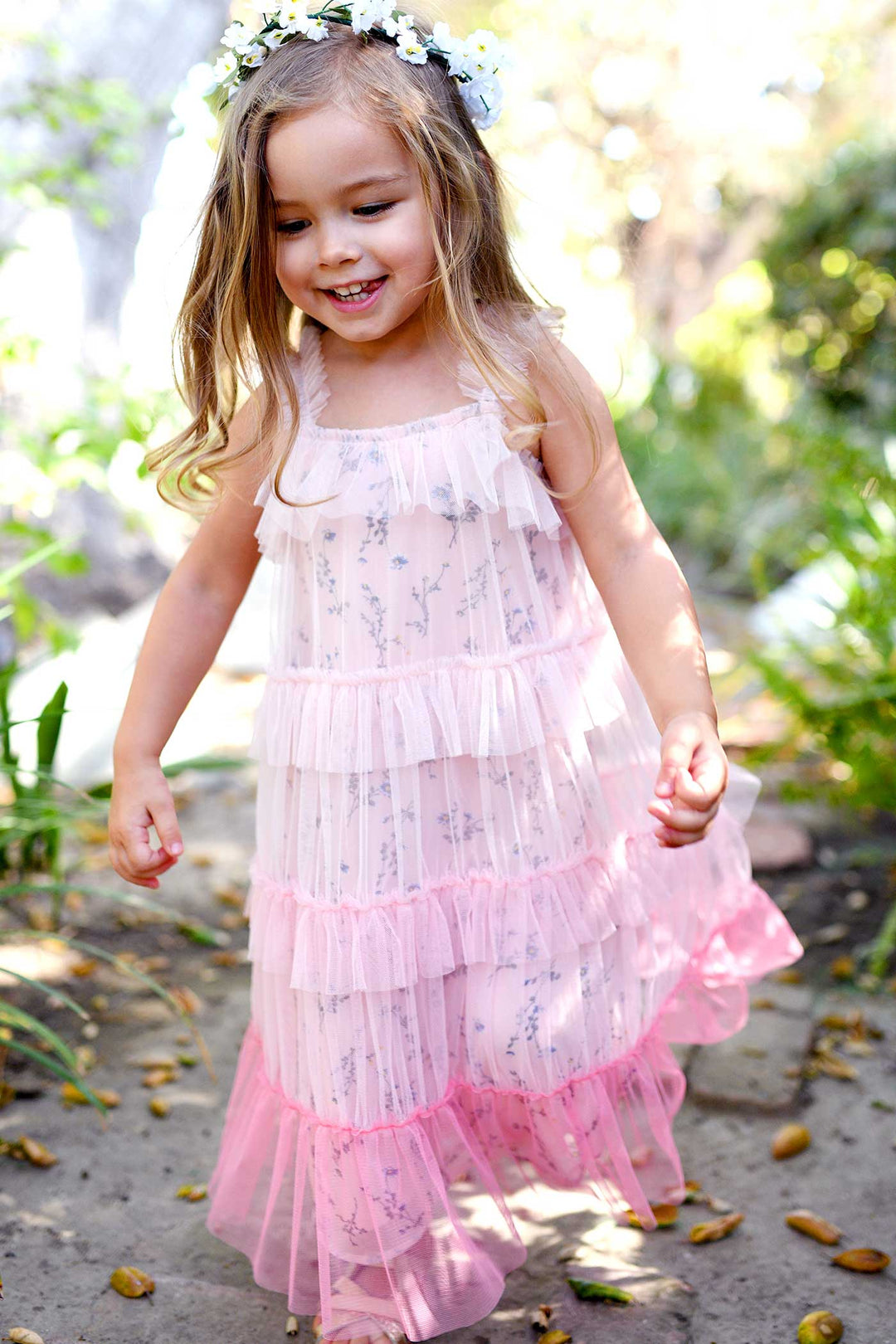 Toddler Girls Little Girls Ruffle Maxi Dress