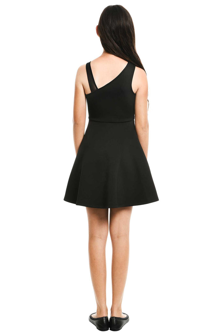 Hannah Banana Big Girls One Shoulder Fit and Flare Party Dress