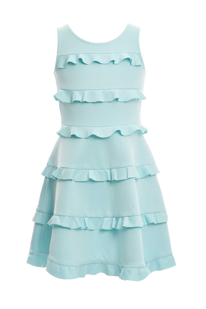 Hannah Banana Big Girls Sleeveless Fit and Flare Tiered Dress