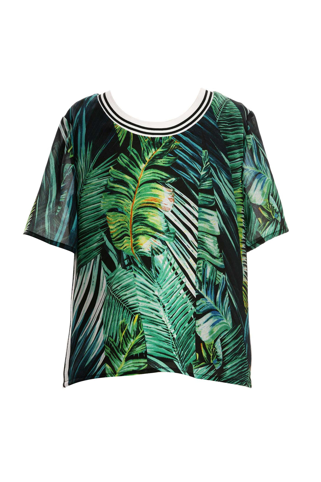 Big Girls Short Sleeve Tropical Top