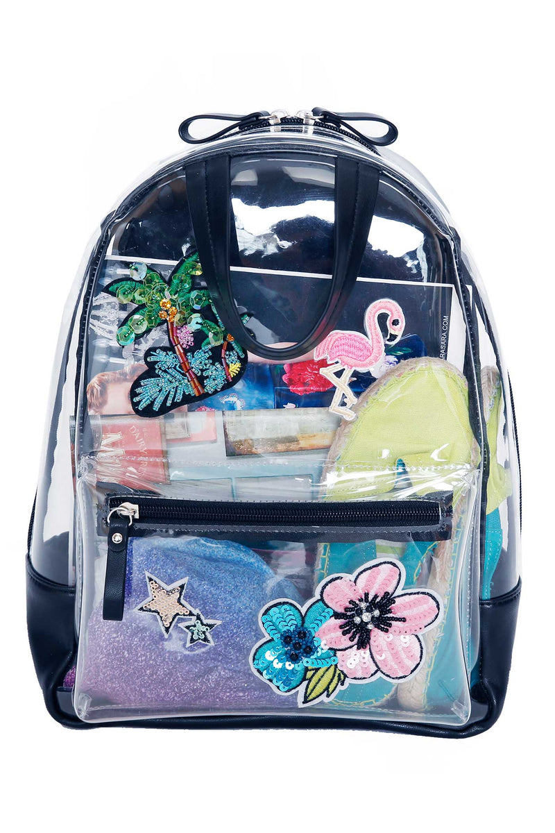 Girls Clear Vinyl Backpack