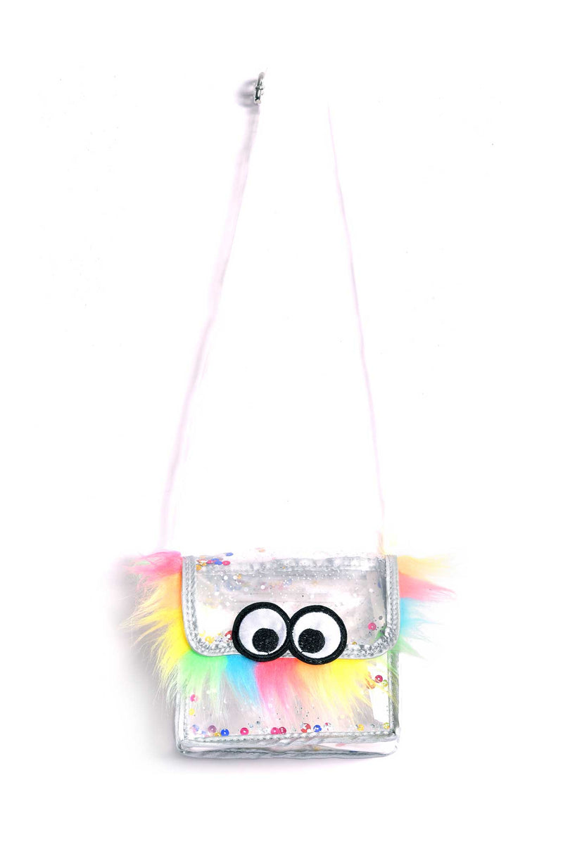 Girls Little Monster Clear Crossbody Bag