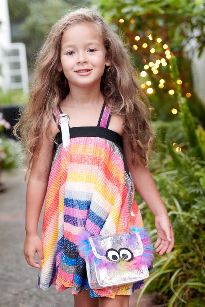 Girls Little Monster Clear Crossbody Bag