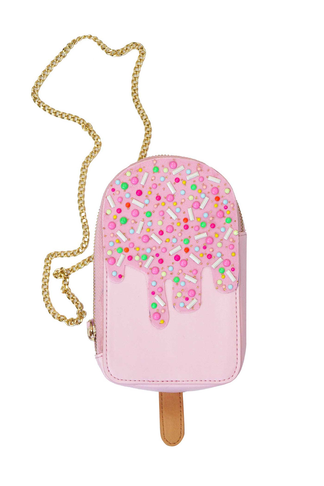 Girls Pink Ice cream Popsicle Crossbody Bag