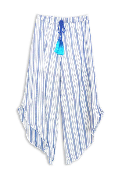 Big Girls Striped Asymmetrical Flowy Culottes