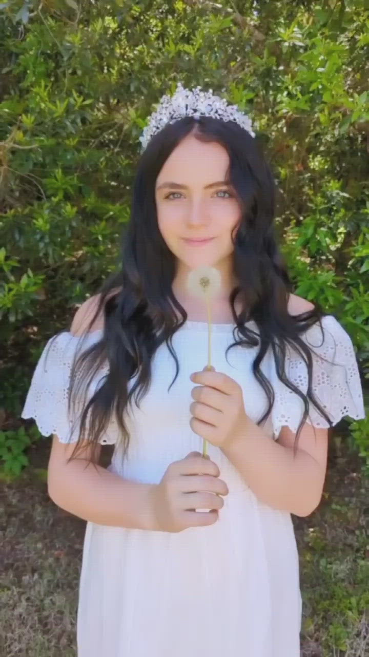 Eyelet Lace Ruffled Smocked Top High Low Dress