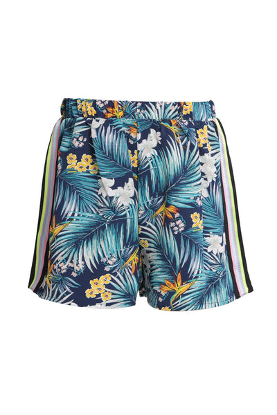 Big Girls Tropical Floral Leaf Print Shorts