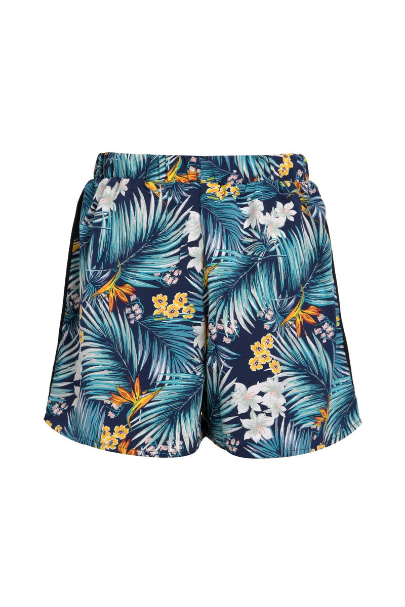 Big Girls Tropical Floral Leaf Print Shorts