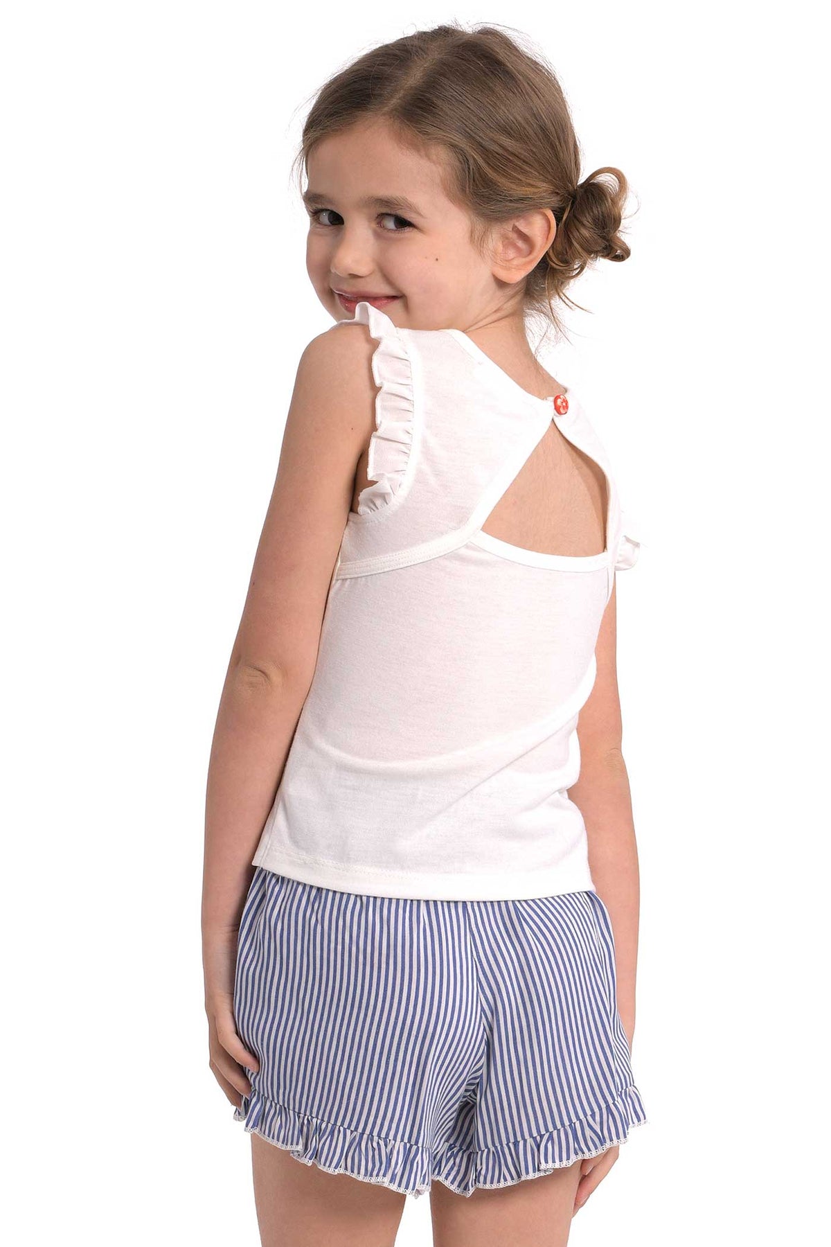 Little Girls Striped Summer Shorts