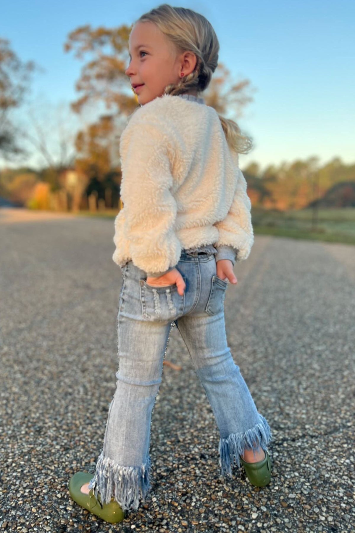 Hannah Banana Girls Sherpa Sweatshirt myhannahbanana