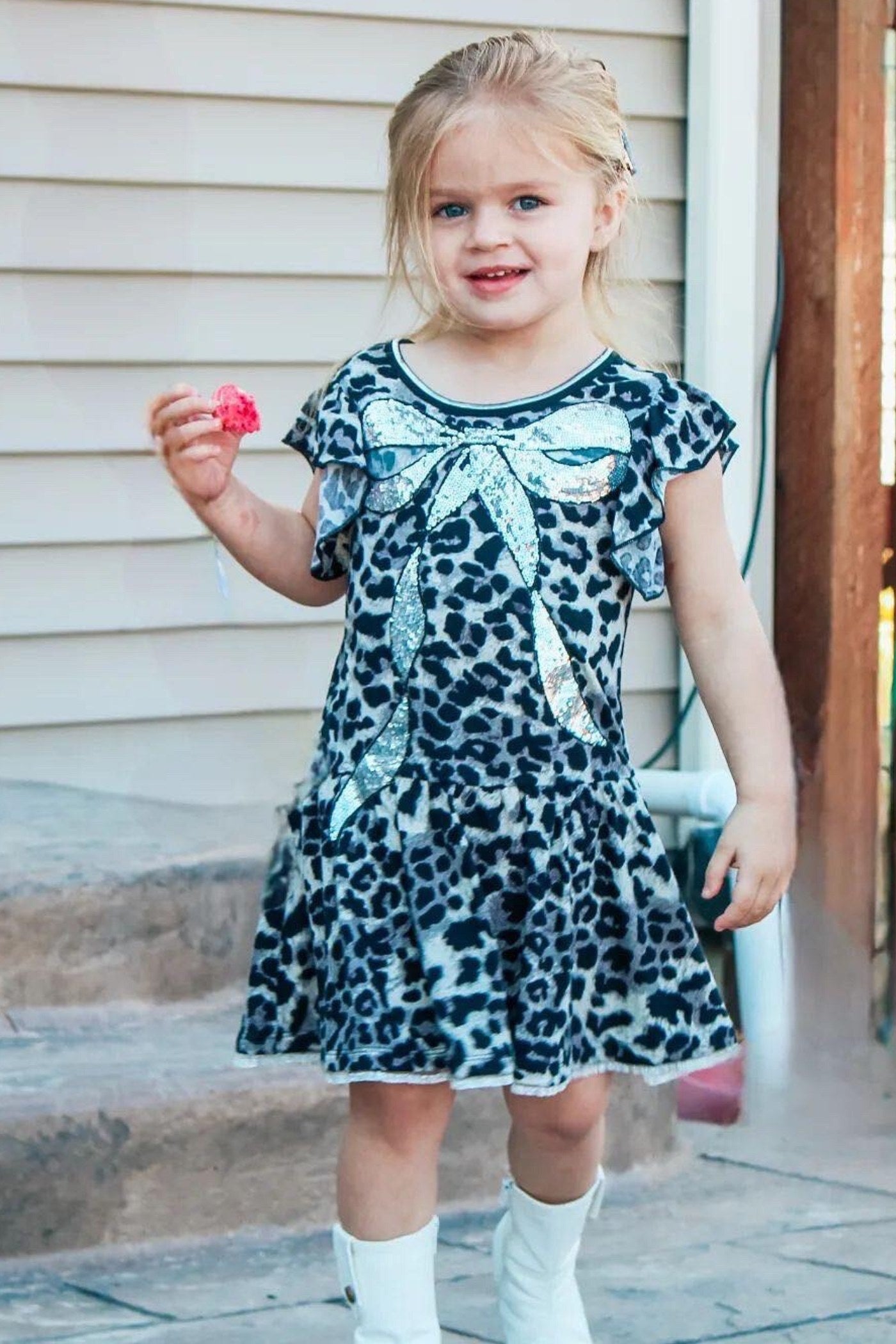 Little Girls Animal Print Dress