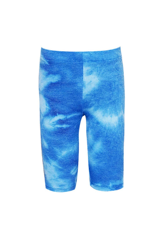 Hannah Banana Girls Blue Tie-Dye Biker Leggings