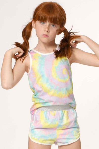 Hannah Banana Girls Swirl Tie-Dye Dolphin Shorts