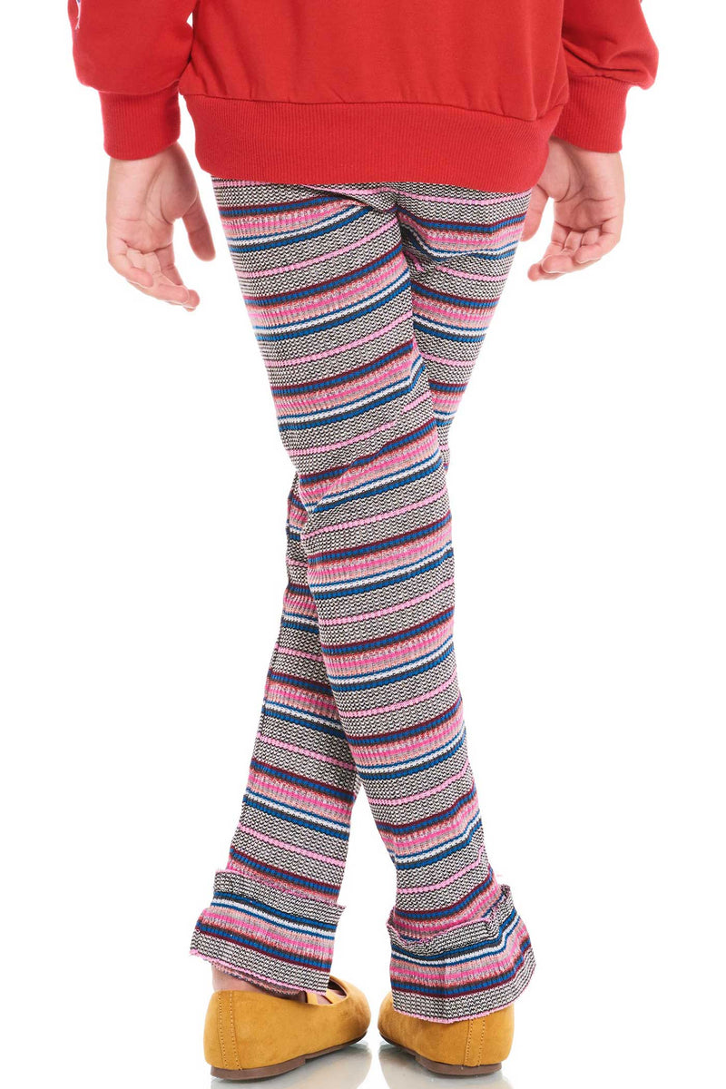 Hannah Banana Girls Colorful Striped Leggings