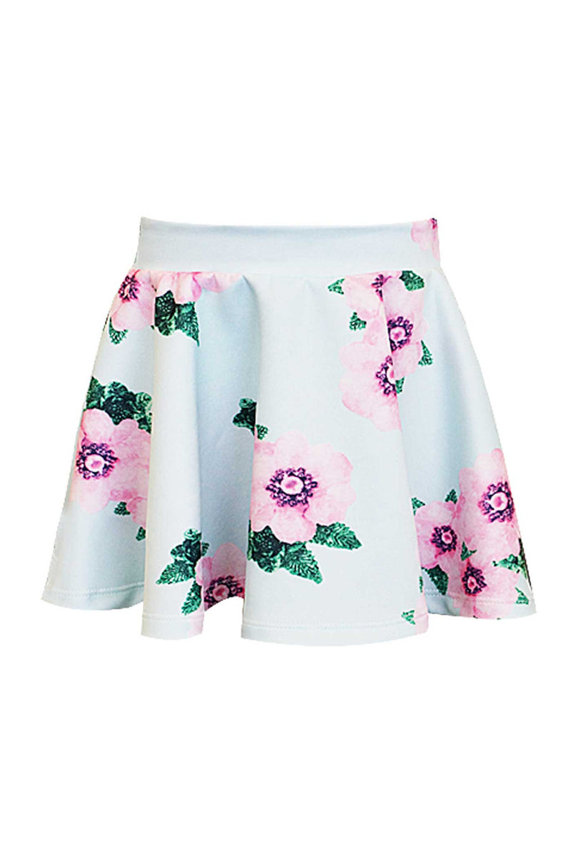 Hannah Banana Toddler Girls Floral Print Skater Skirt