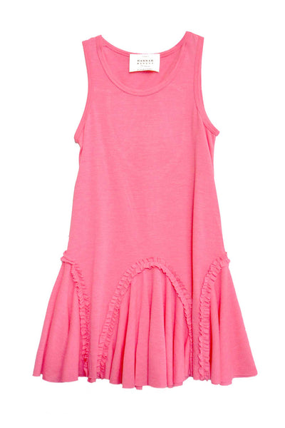 Hannah Banana Girls Dropped Waist Casual Jersey Tank Dress