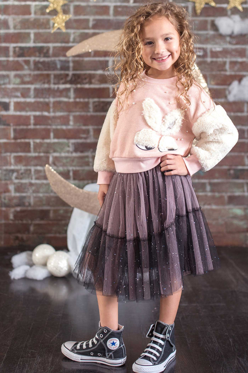 Hannah Banana Girls Sparkling Midi Tutu Skirt