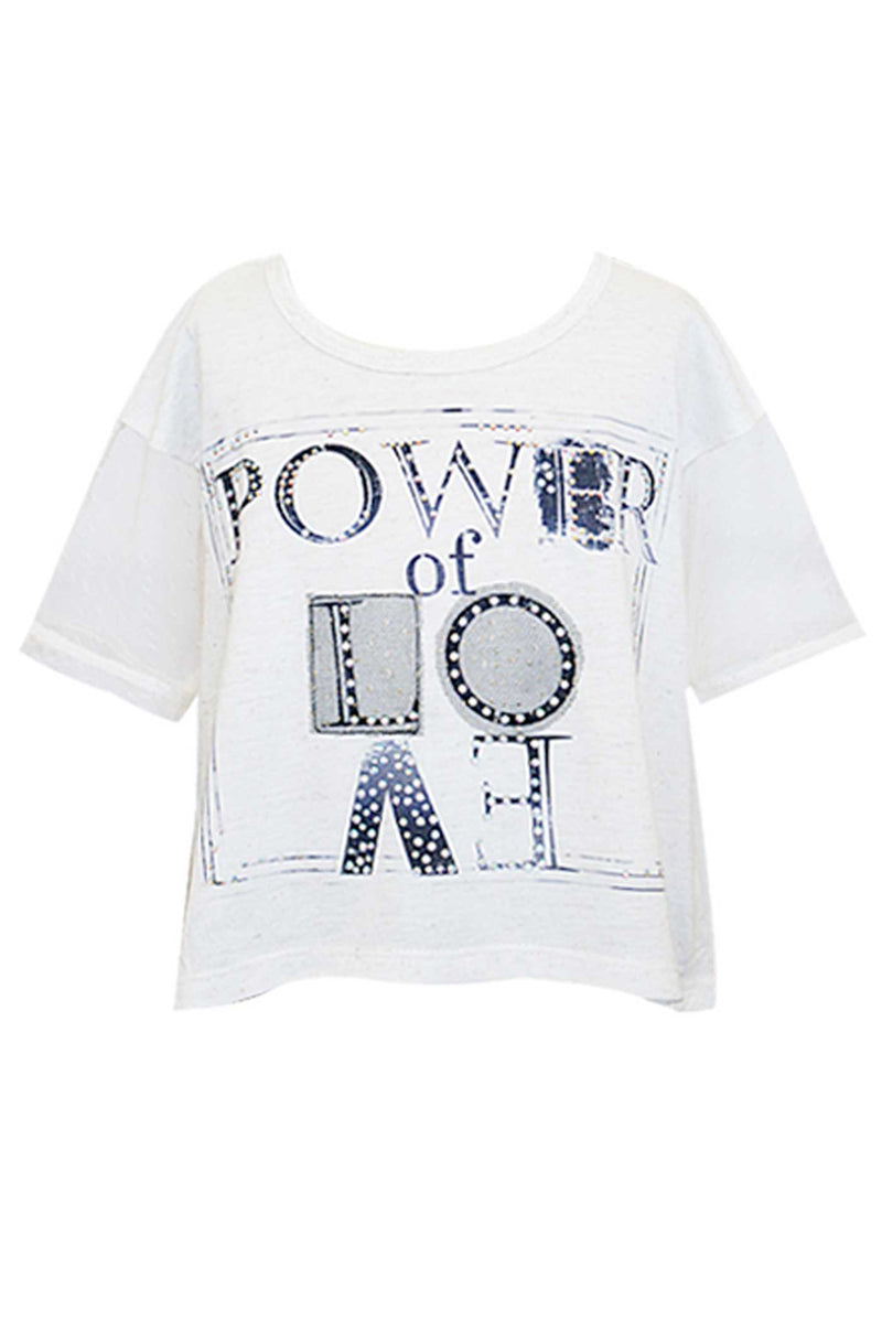 Girls Power of Love Short Sleeve Graphic T-shirt