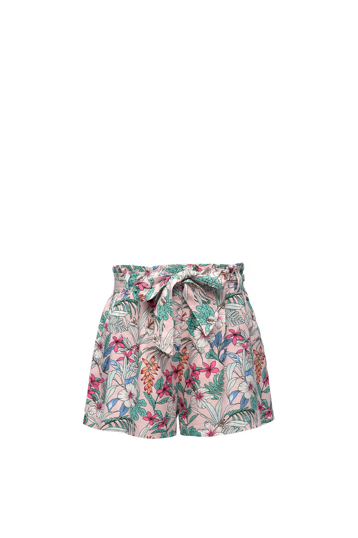 Girl’s Tropical Floral Bow Shorts
