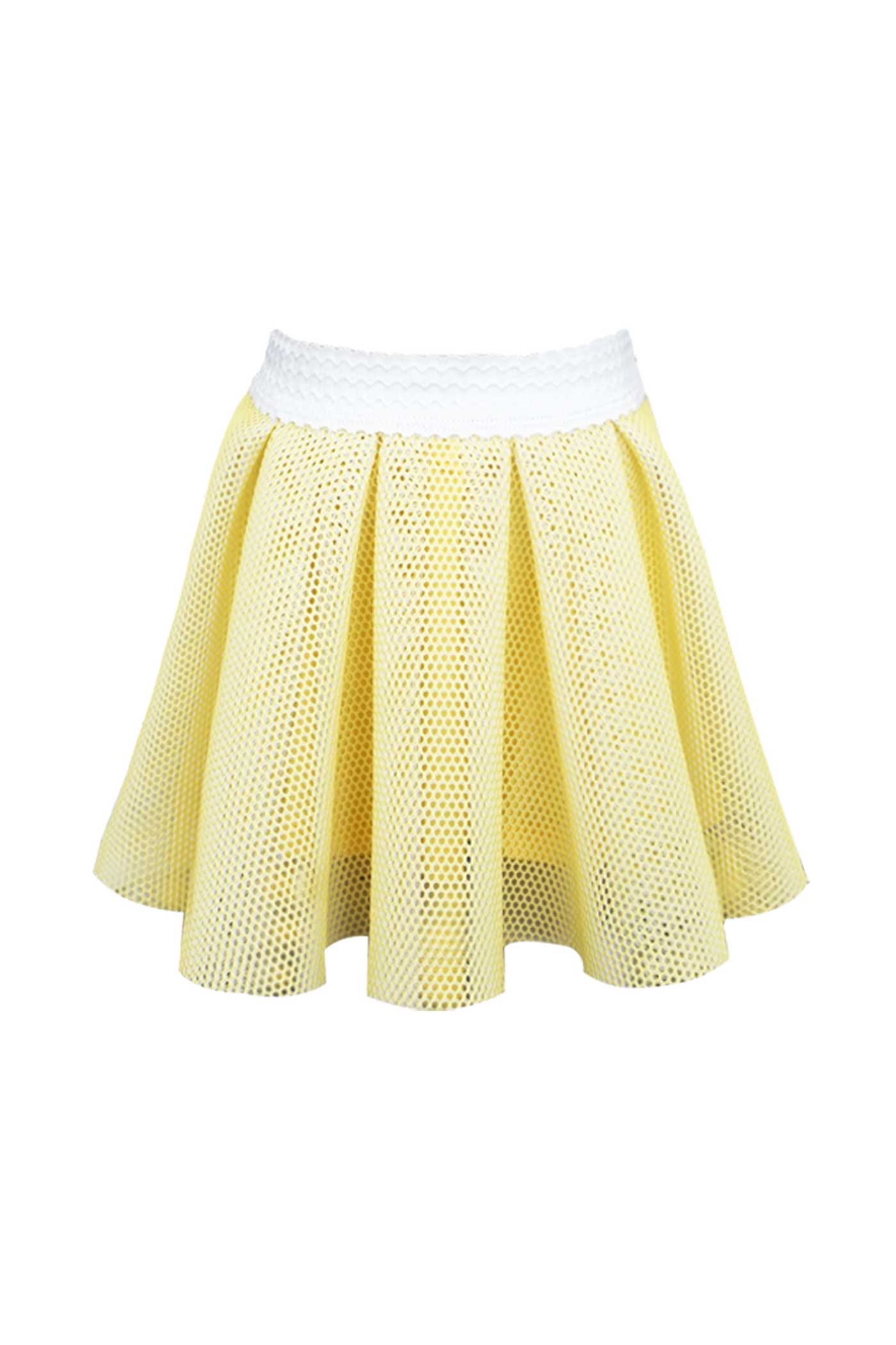 Hanna Banana Little Girls Scuba Mesh Skater Skirt