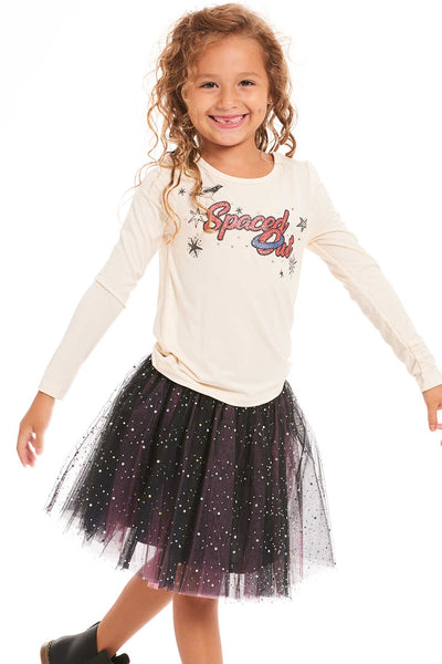 Hannah Banana Girls Starry Holographic Dots Tutu Skirt