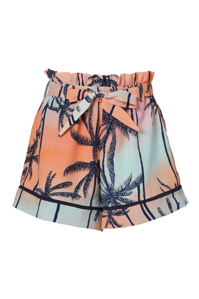 Hannah Banana Girls Palm Tree and Sunset PJ Style Shorts