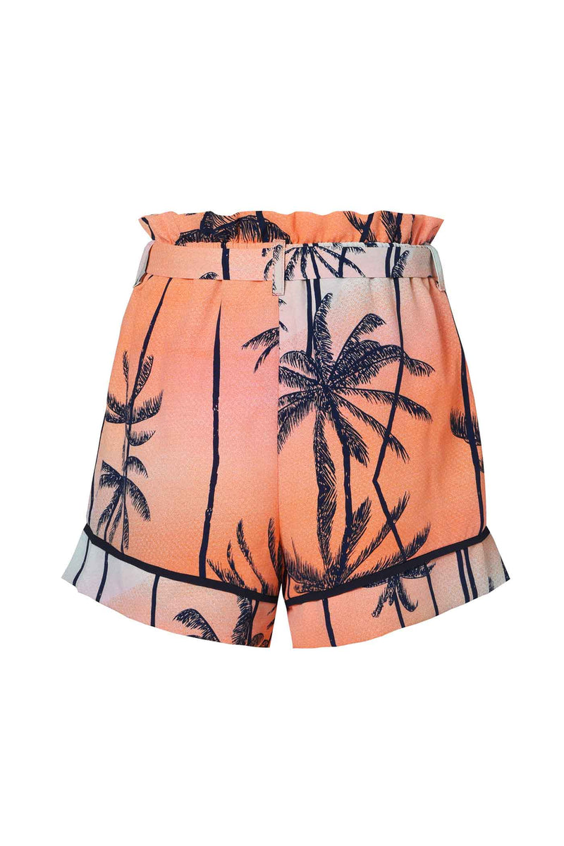 Hannah Banana Girls Palm Tree and Sunset PJ Style Shorts