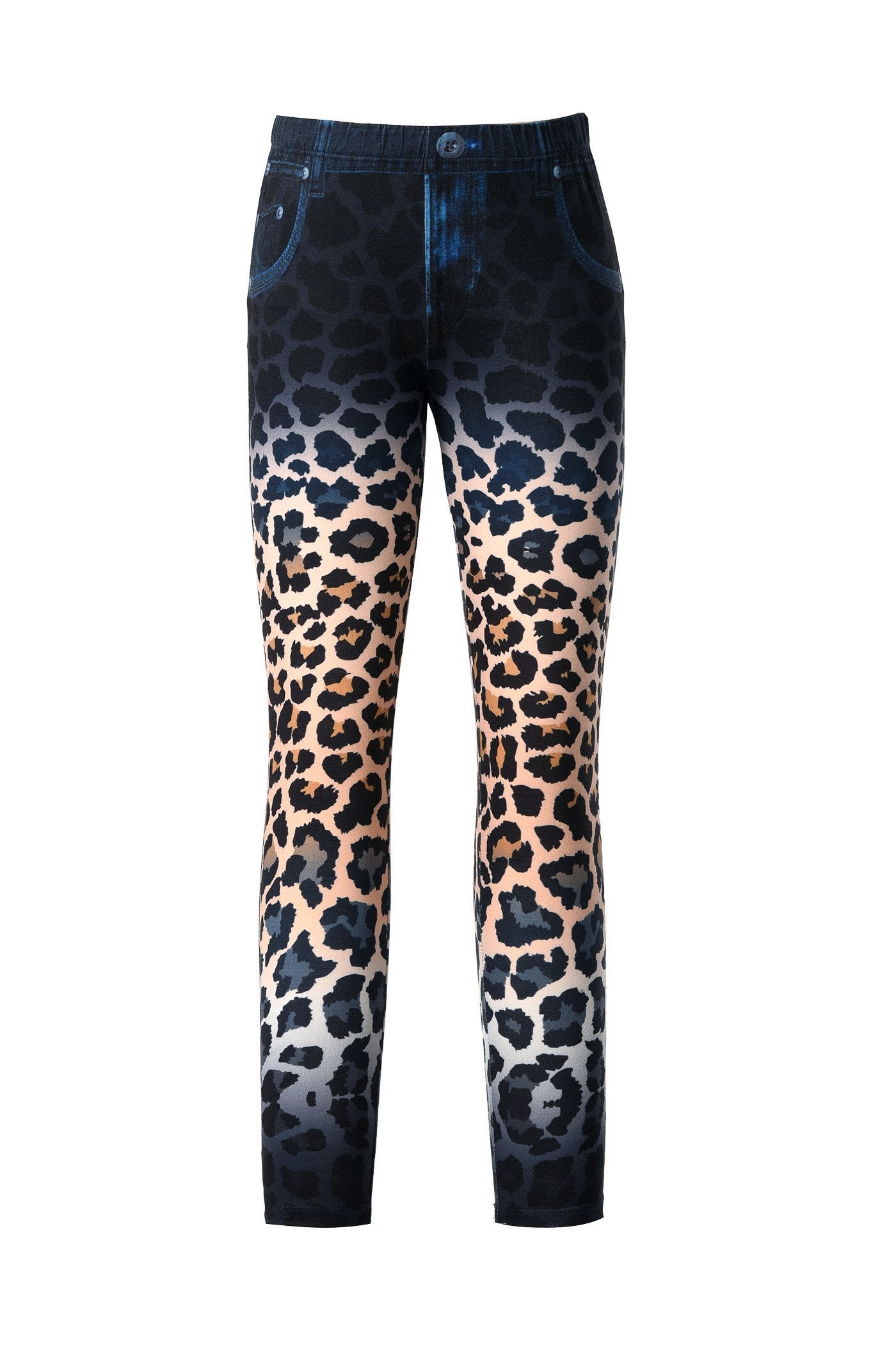 Hannah Banana Little Girl's Cheetah Animal Print Gradient Jeggings