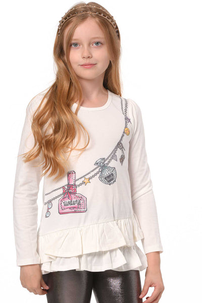 Hannah Banana Toddler Girls Little Girls Graphic Tunic Top