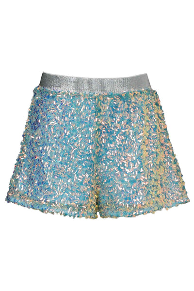 Hannah Banana Girls Holographic Sequin Shorts