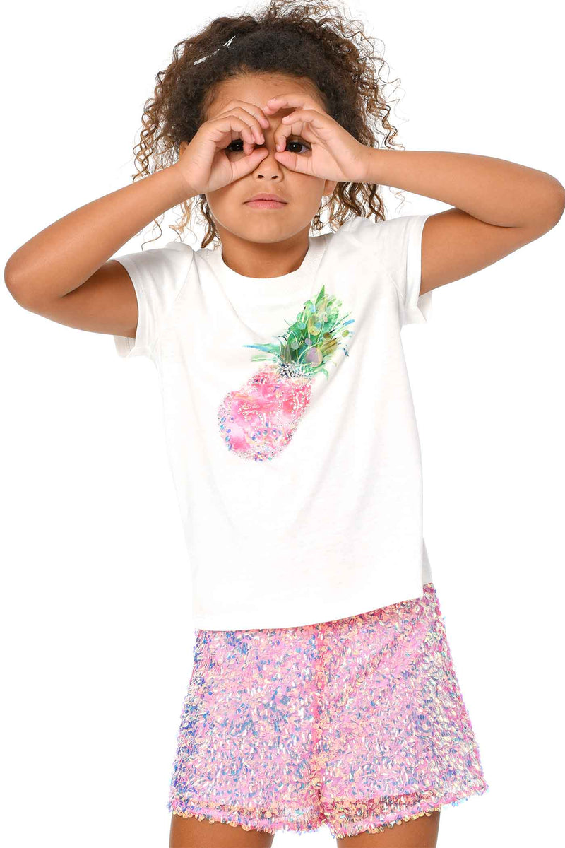 Hannah Banana  Girls Holographic Sequin Shorts – myhannahbanana