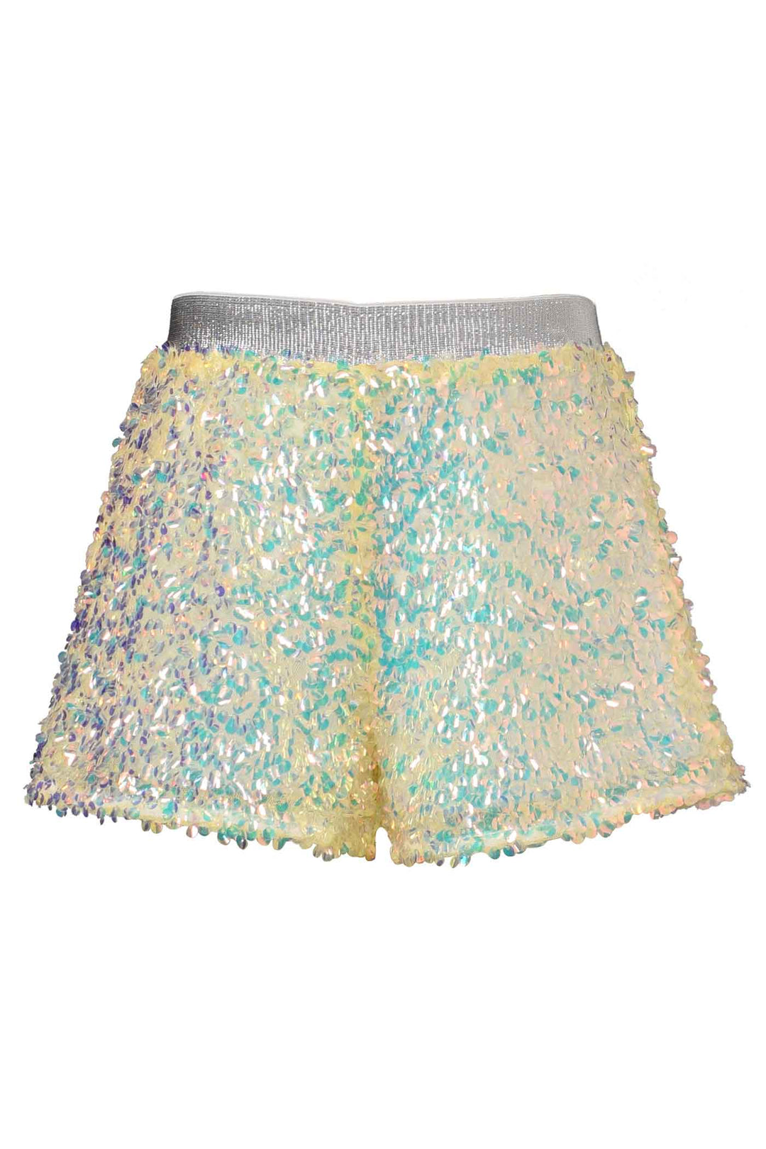 Hannah Banana Girls Holographic Sequin Shorts