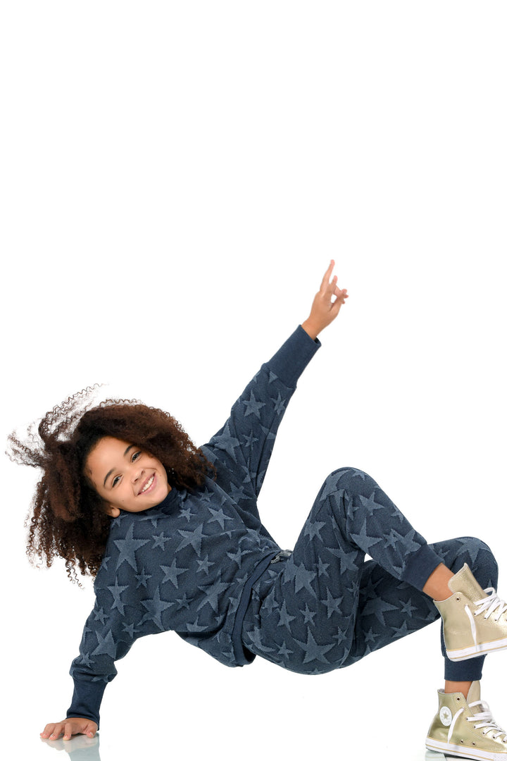 Hannah Banana Little Girl's Star Knitted Hoodie Sweatshirt