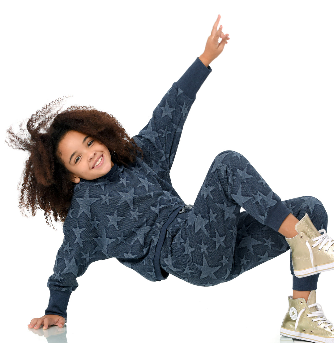 Hanana Banana Little Girl's Star Knitted Joggers