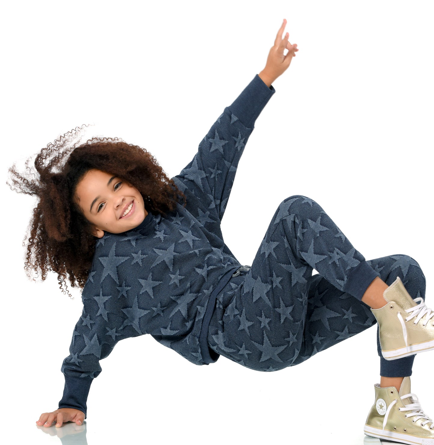 Hanana Banana Little Girl's Star Knitted Joggers