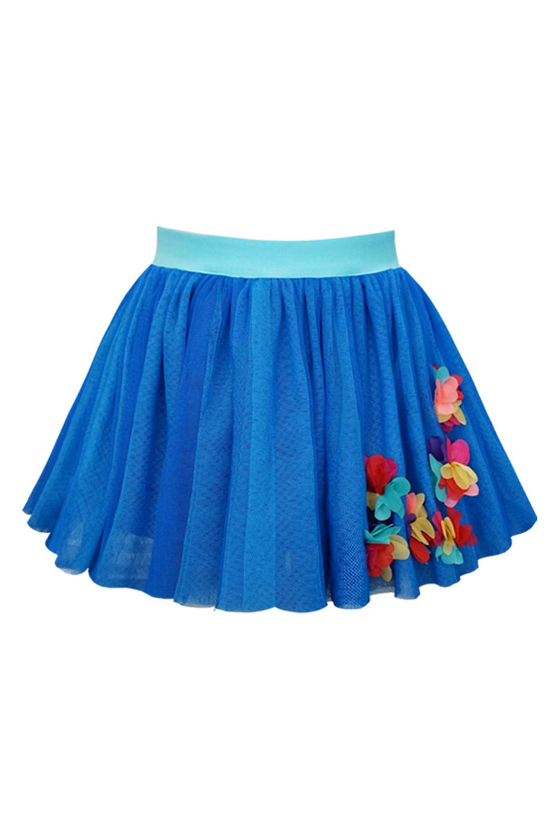 Hannah Banana Girls 3D Flower Trim Tutu Skirt