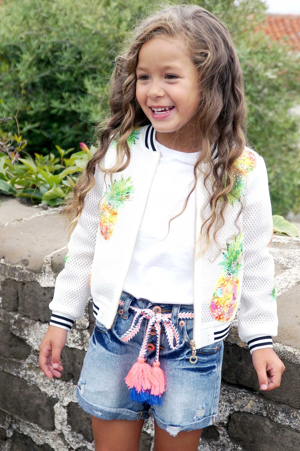 Denim tassel shorts new arrivals