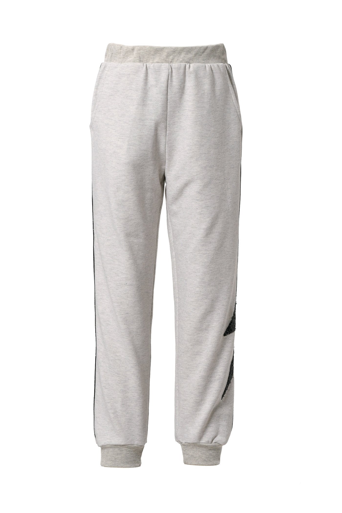 Hannah Banana Little Girl's Sequin Thunder Side Stripe Joggers