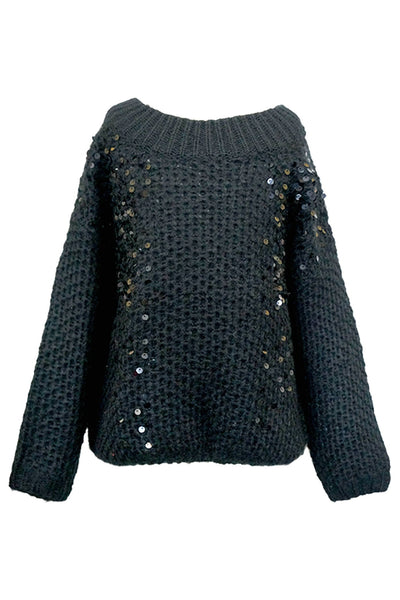 Hannah Banana girls gold sequin sweater