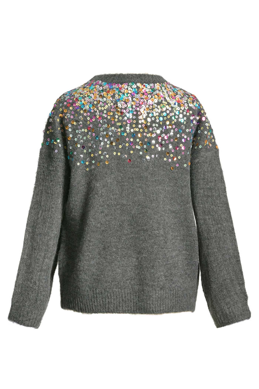 Hannah Banana Big Girls Colorful Sequin Embroidered Sweater